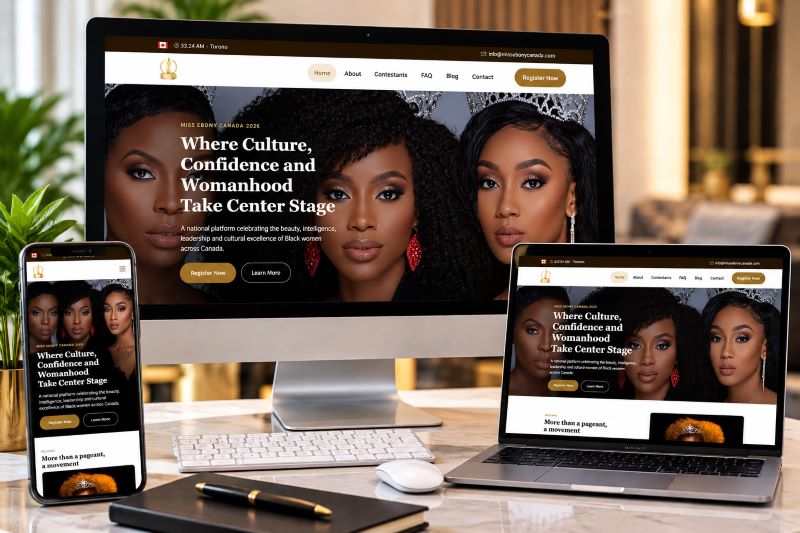 Miss Ebony Canada Responsive Showcase
