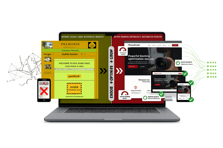 website design and optimization, web development portfolio